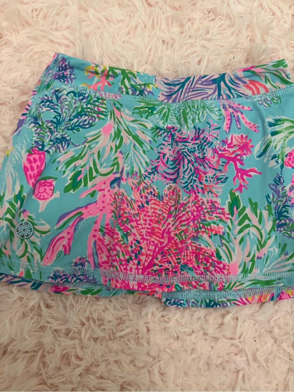 Lilly Pulitzer Aqua, Pink & Green Girls' Skort